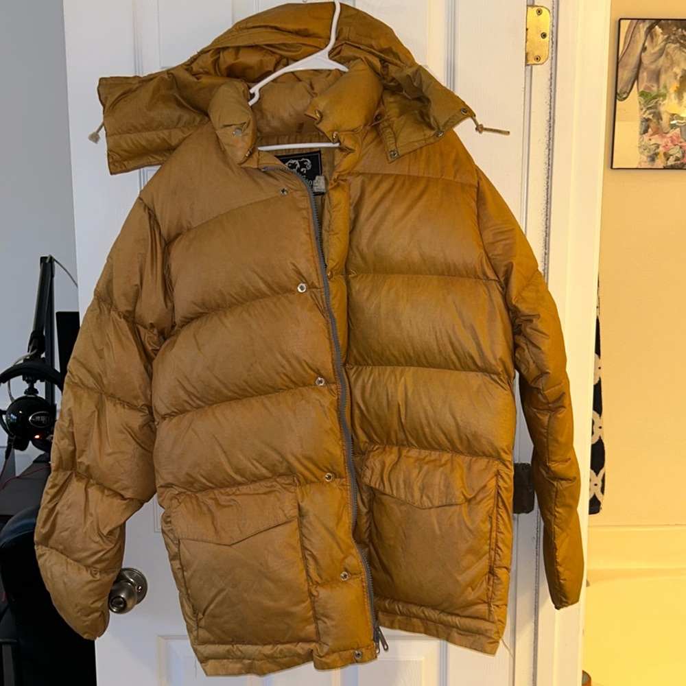 Extra Large Tan Snow Lion Puffer Jacket